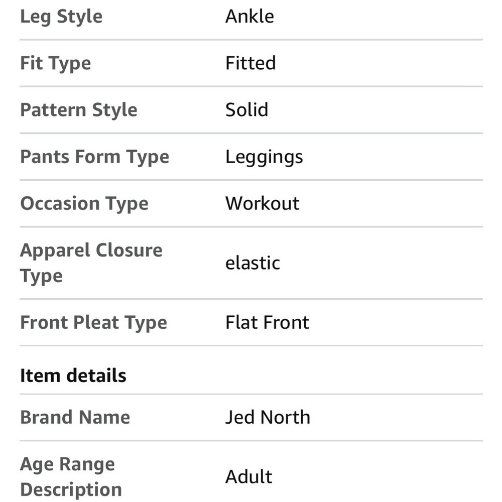 Jed North Gray Leggings with High-Rise Waistband - Picture 11 of 11